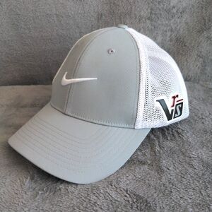Nike Golf VRS FlexFit Mesh Hat Gray/White Men's Medium/Large 20X1 Cap Breathable